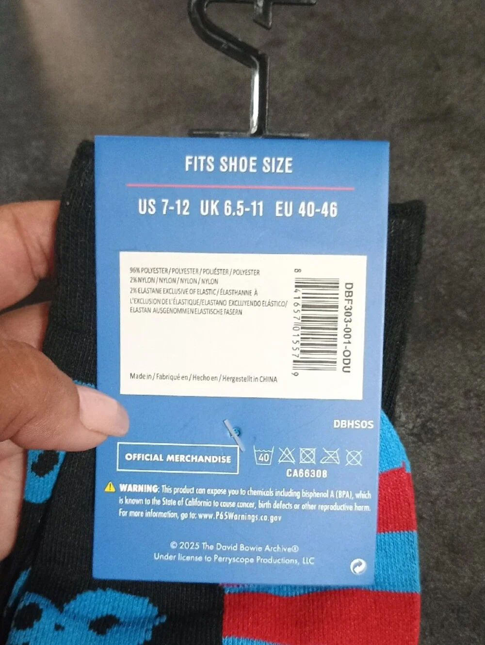 Bowie Graphic Logo Socks - Picture 3 of 3